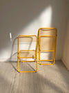 //VENDIDAS//  PAREJA DE SILLAS PLEGABLES DE FEDERICO GINER, DISEÑO AÑOS 80