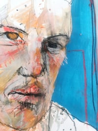 Image 1 of Portrait study in blue and pink I