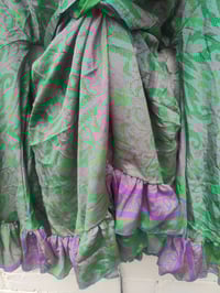 Image 4 of Amara Wrap dress -green and purple