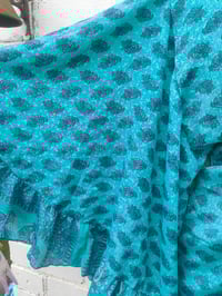 Image 5 of Amara Wrap dress -light turquoise and purple