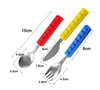 Snack and Stack Lego Cutlery Set with silicone handle