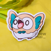 Image 4 of Rowlet Moods Vinyl Stickers