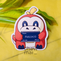 Fuecoco Mugshot Vinyl Sticker