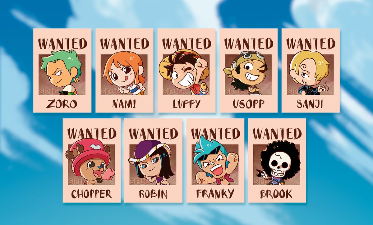 Image of PREORDER! ONE PIECE Wooden mini charms