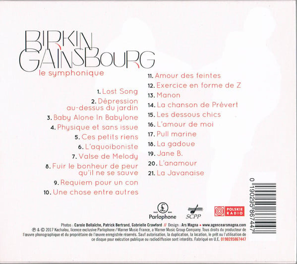 Jane Birkin – Birkin / Gainsbourg Le Symphonique, CD NEW