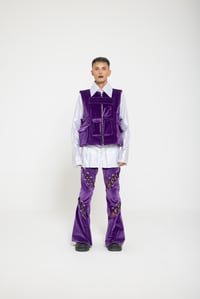 Image 2 of VIOLET VELVET VEST