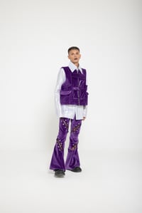 Image 5 of VIOLET VELVET VEST