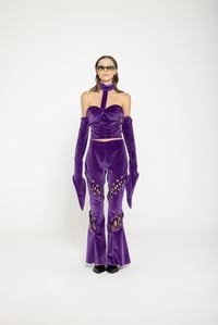 Image 2 of VIOLET VELVET CORSET