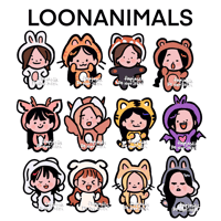 Image 3 of LOONAnimals Sticker Sheet