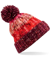 Image 1 of Corkscrew Pom Pom Beanie Hats