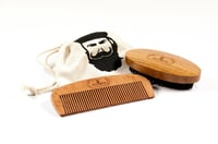 Beard Brush and Comb Set