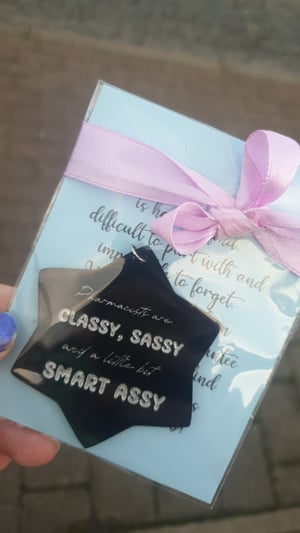 Image of Gift Keyring with note 