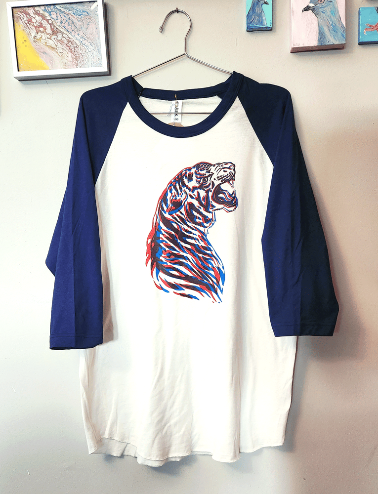 Image of Tiger Unisex Raglan