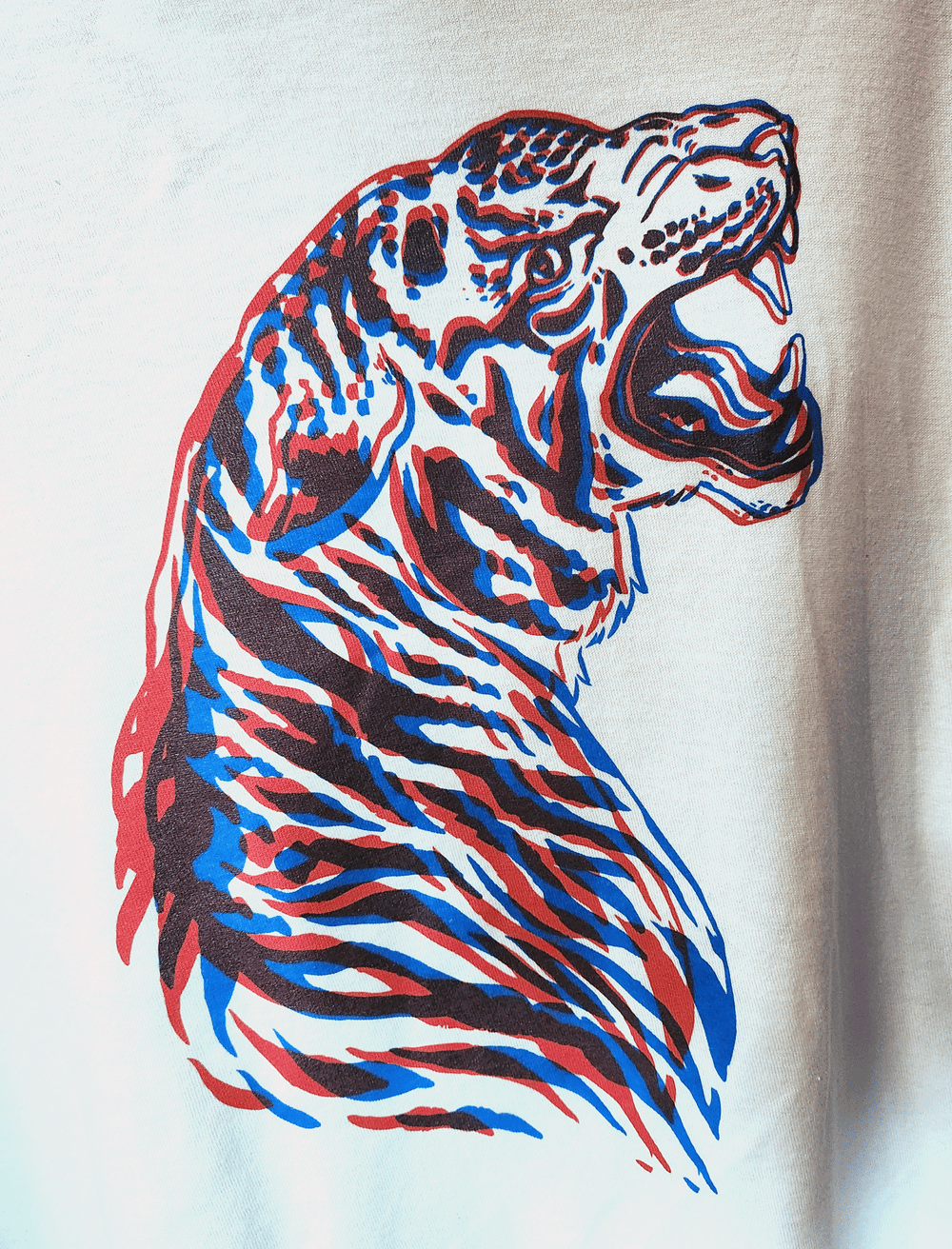 Image of Tiger Unisex Raglan
