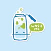 Wash Me Sticker