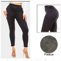 Image 1 of Bling Fleece Leggings