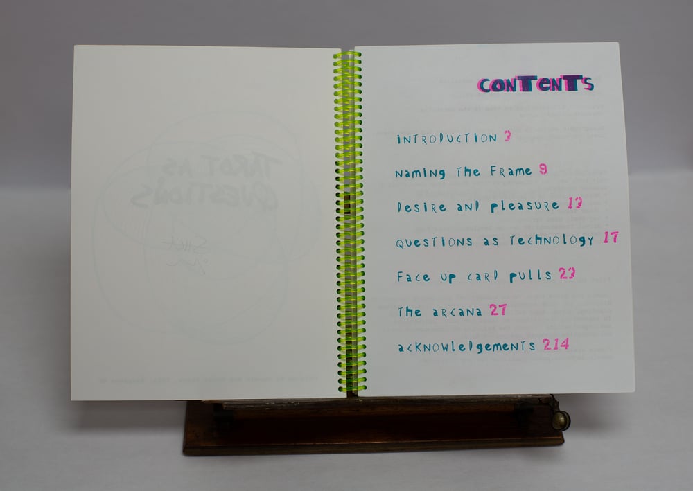 Image of Tarot as Questions, written by Shea in the Catskills 