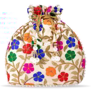Image of Multicolor Potli Bag