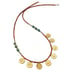 Ltd Ed - Gold Coral & Turquoise Bead Necklace #3 Image 4