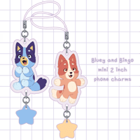 Blue Heeler Star Phone Charms