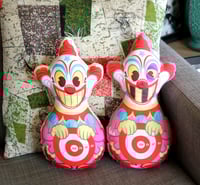 Image of Knock-A-Round Klown Handmade Plush Pillow Doll