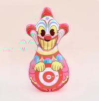 Image of Knock-A-Round Klown Handmade Plush Pillow Doll