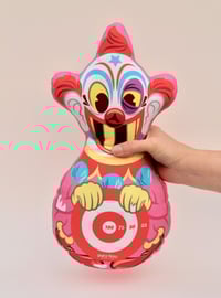 Image of Knock-A-Round Klown Handmade Plush Pillow Doll