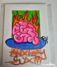 Anxiety Sux Original Art