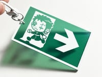 Image 2 of Zoro Exit Sign Keychain 
