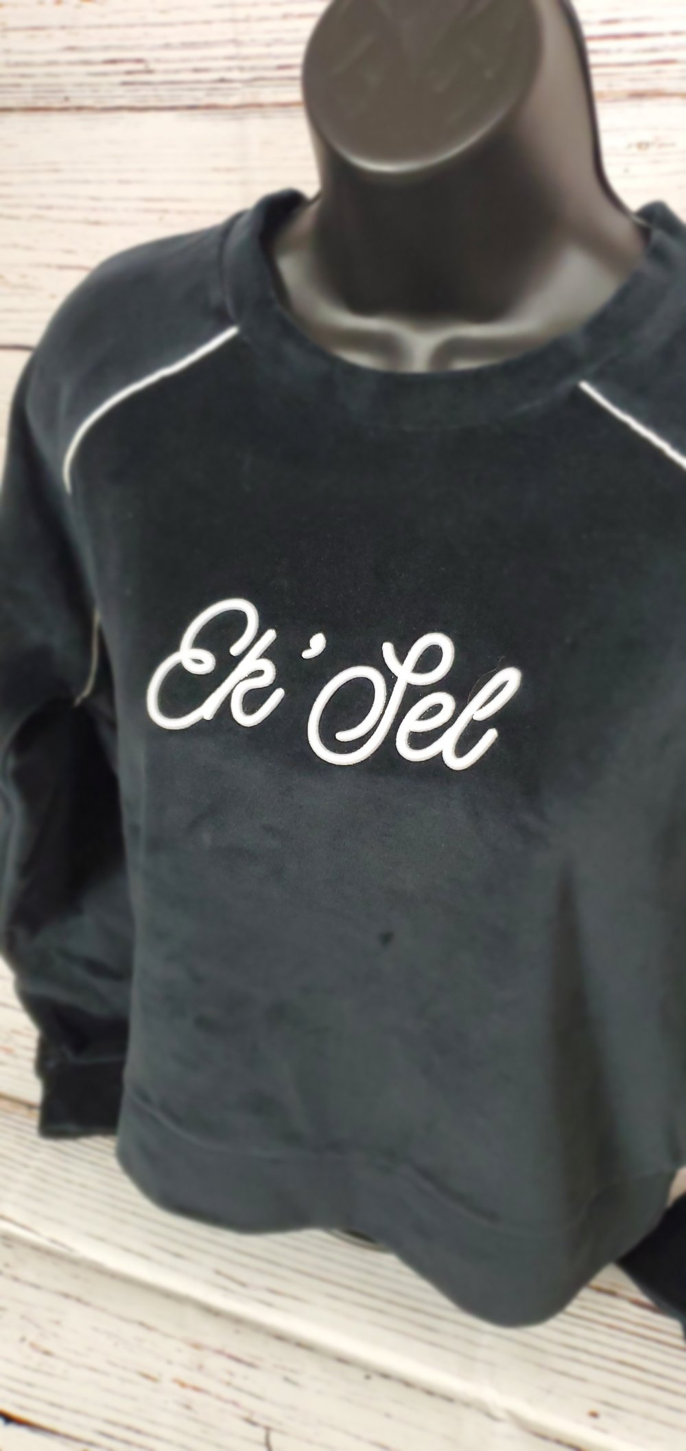 "Fancy" (Ladies long sleeve velour top)