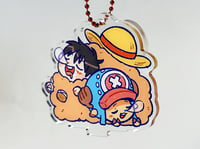 Image 2 of Luffy & Friends - Luffy and Chopper Acrylic Standee Keychain
