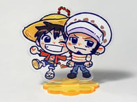 Image 1 of Luffy & Friends - Luffy and Law Acrylic Standee Keychain 