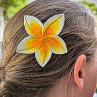Image 1 of Plumeria Hair Clip #2