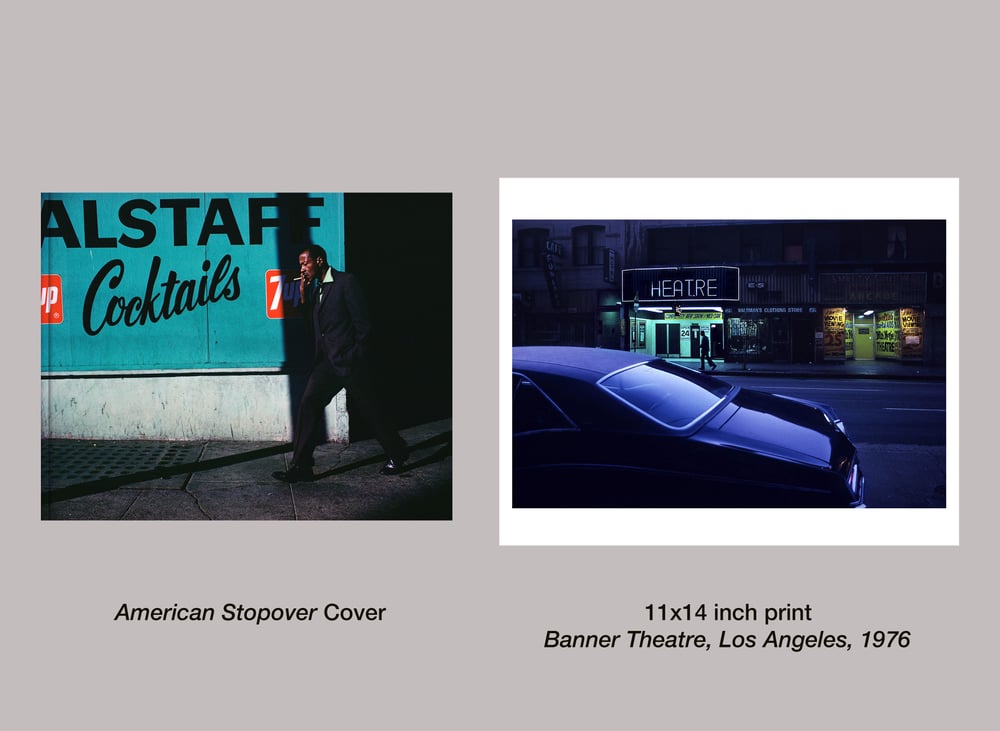 Image of New book! AMERICAN STOPOVER With 11x14 inch print.  Available for pre-order. Publishing Feb 2024.