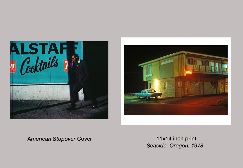 Image of New book! AMERICAN STOPOVER With 11x14 inch print.  Available for pre-order. Publishing Feb 2024.