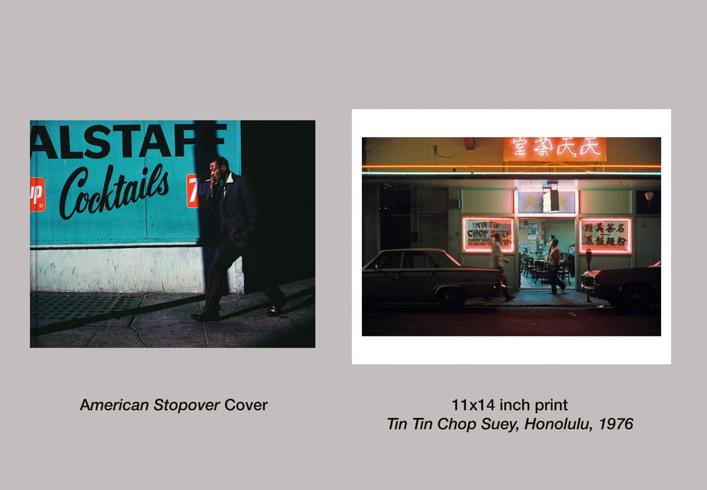 Image of New book! AMERICAN STOPOVER With 11x14 inch print.  Available for pre-order. Publishing Feb 2024.