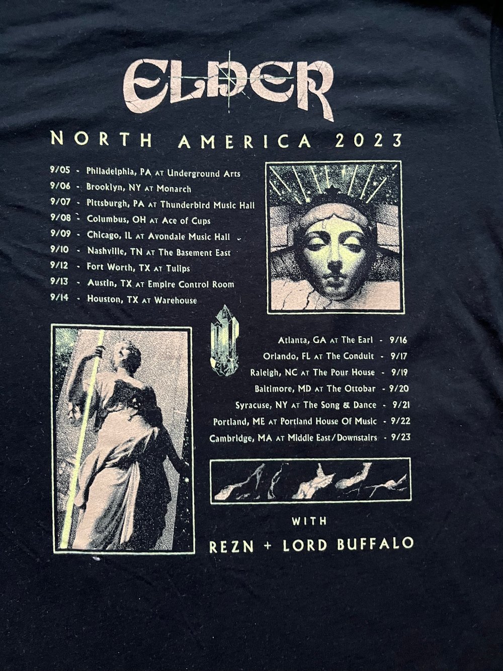 ELDER 2023 US TOUR T SHIRT