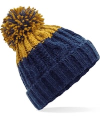 Apres Oxford Navy/Mustard Beanie