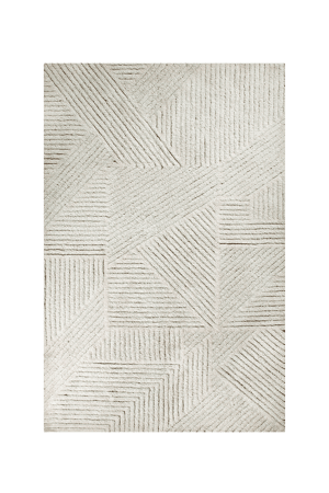 Image of Tapis rayure 100 % laine - 170 x 240 cm
