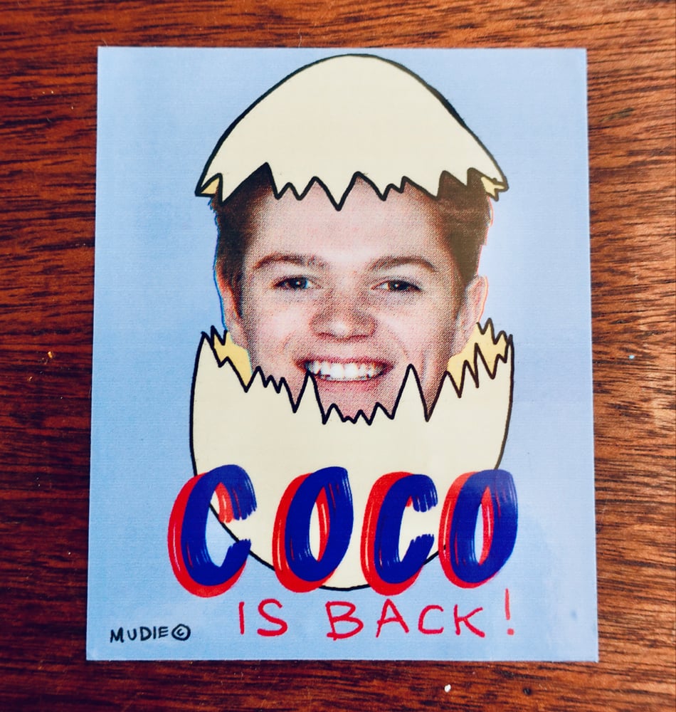 Image de Stickers / Autocollants ( 2 )  " COCO IS BACK "