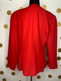 Image 3 of Caramia Red Stoned Blazer - Size: S/M