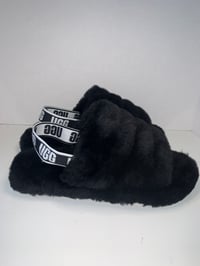 Image 2 of UGG Fluff Yea Shearling Sling back Slippers - Size: 6
