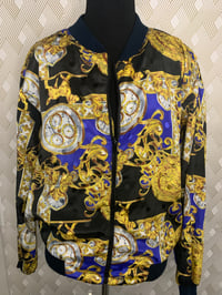 Image 1 of Versace Inspired Bomber Jacket - Size S