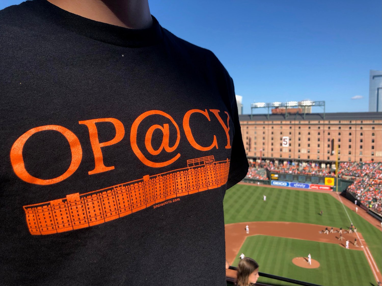 Image of Baltimore Baseball OP@CY Camden Yards Orioles T-Shirt (Black)