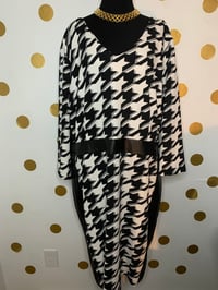 Image 1 of Ashley Stewart Houndstooth Dress - Size: 26/28W