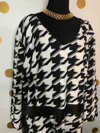 Image 2 of Ashley Stewart Houndstooth Dress - Size: 26/28W