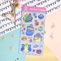 Image 1 of Spooky Froggy Sticker Sheet