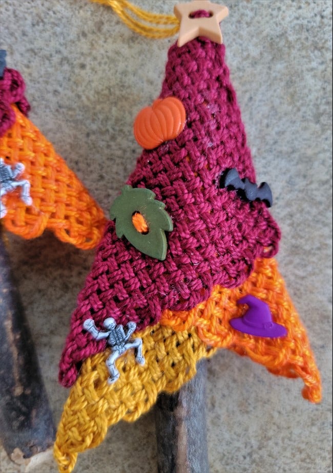 Image of Halloween Tree Ornament, Handmade