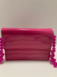 Image 2 of Pink Beaded Strap Purse