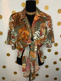 Image 2 of Resource Semi Sheer Autumn Top - Size: XL